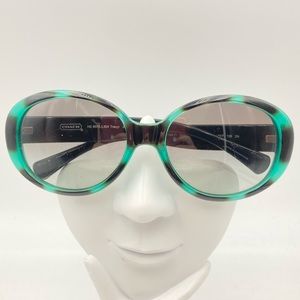 Coach Black Blue Oval Sunglasses Frames HC8079